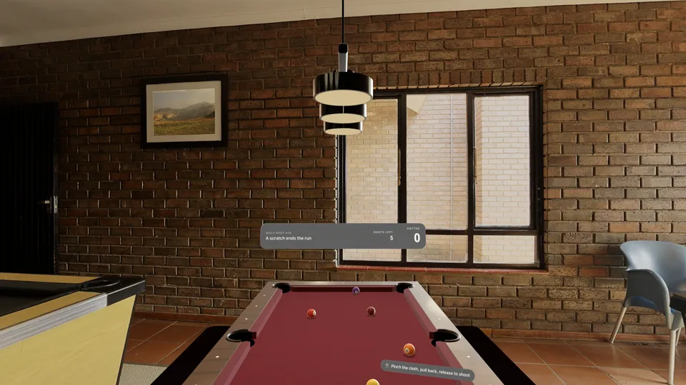 The Daily Shot layout in the billiard hall
